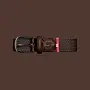 Boucle riem gevlochten Mayfair brown