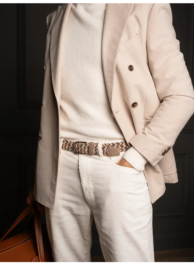 Boucle riem gevlochten wool effect The Highlands