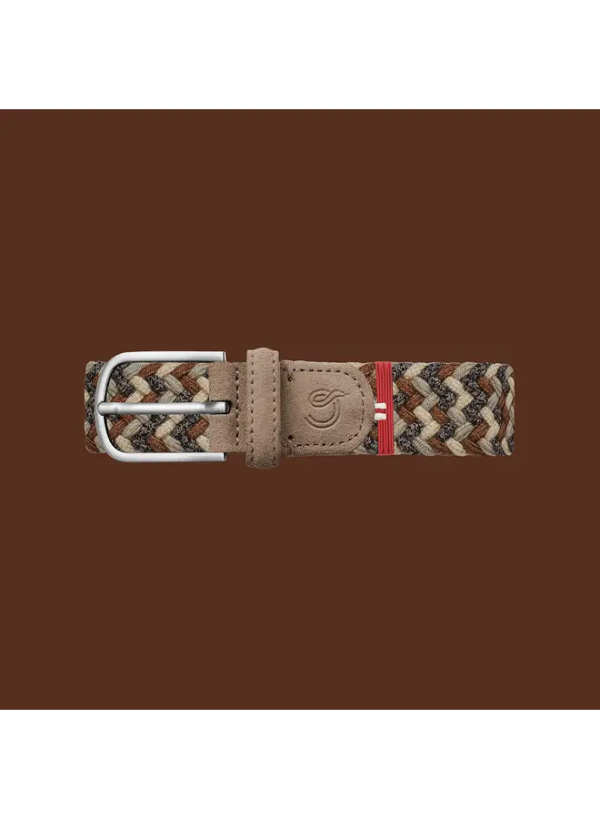 La Boucle wool effect gevlochten riem The Highlands