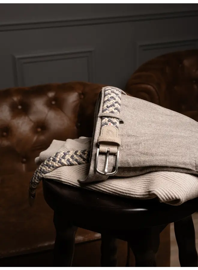 Boucle riem gevlochten wool effect Perthshire