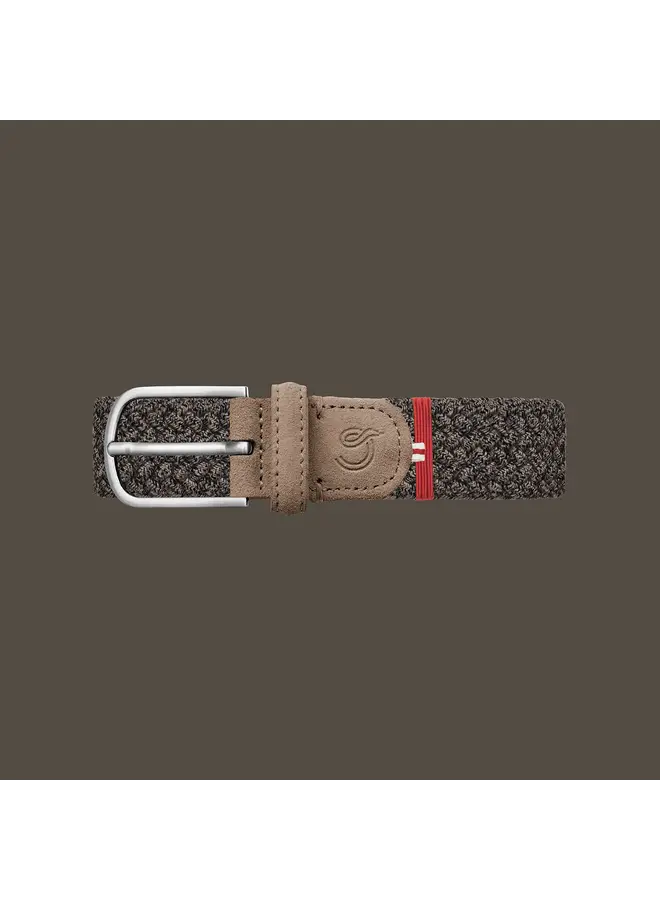 La Boucle wool effect gevlochten riem Inverness