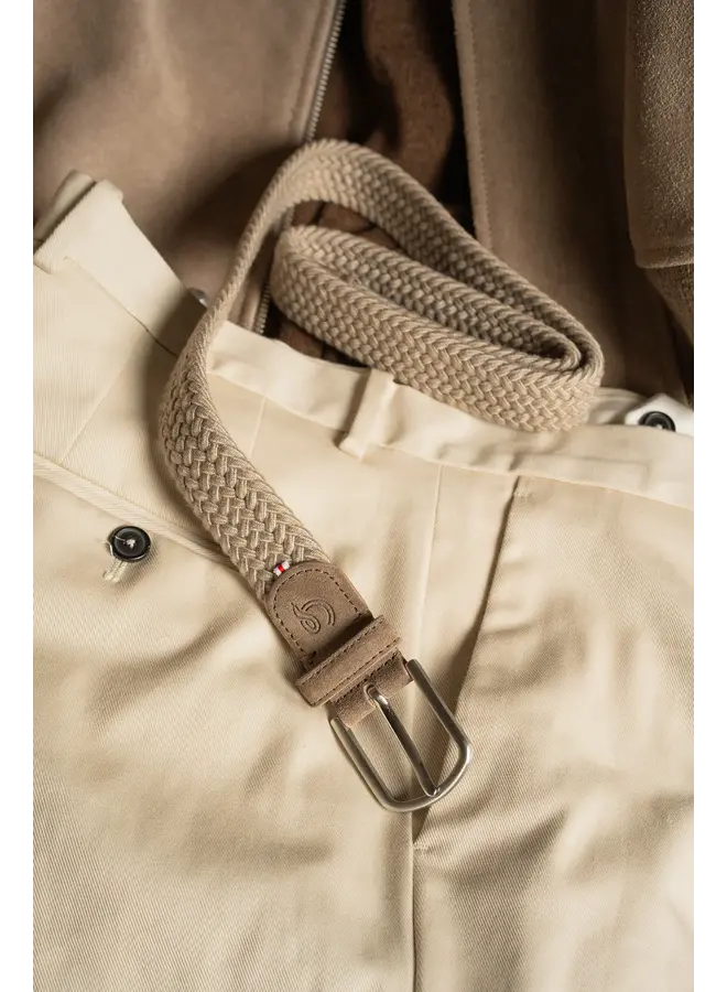 Boucle riem gevlochten wool effect Aberdeen