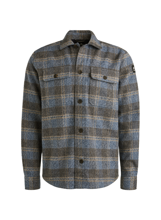 Vanguard overshirt ruit blauw
