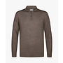Profuomo pullover half zip wol jeans taupe