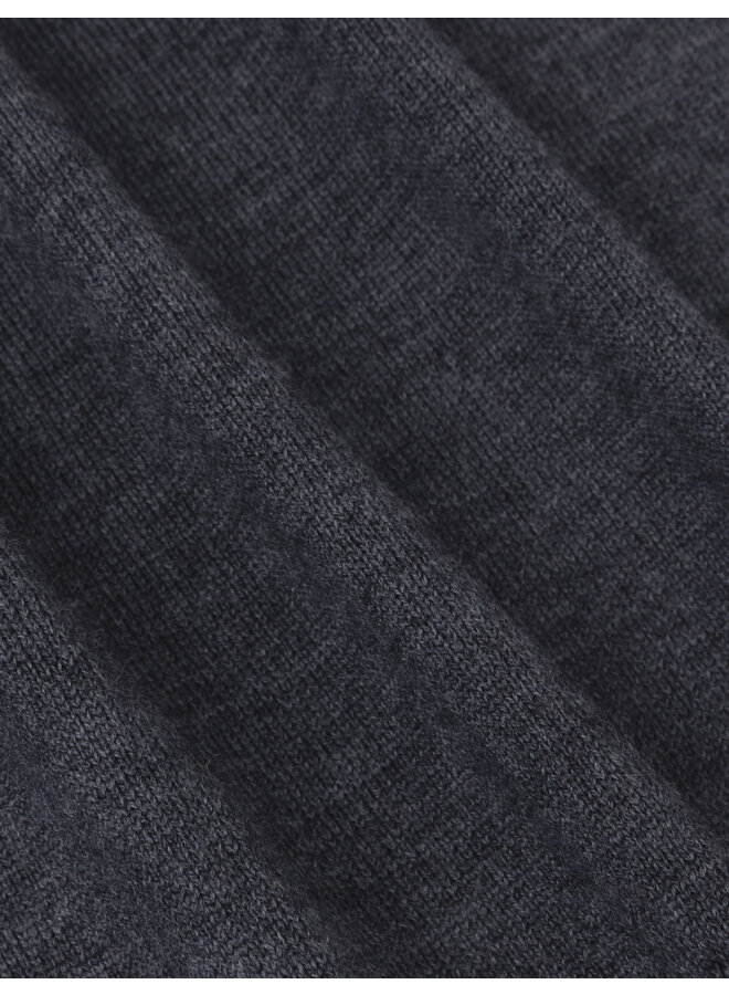 Cavallaro vest met rits merino wol grijs