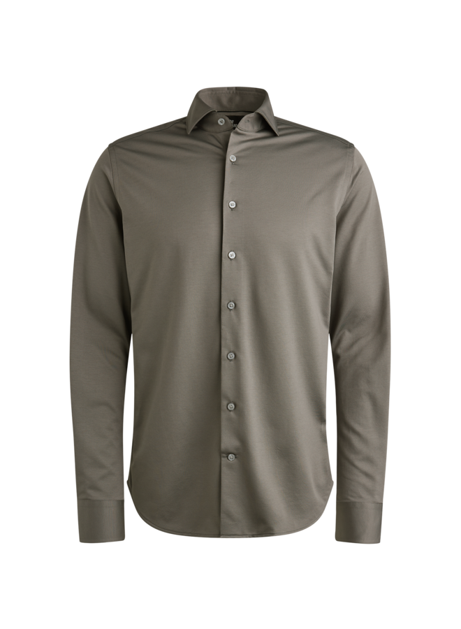 Vanguard shirt lange mouw jersey taupe