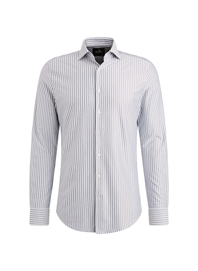 Vanguard overhemd lange mouw jersey streep blauw