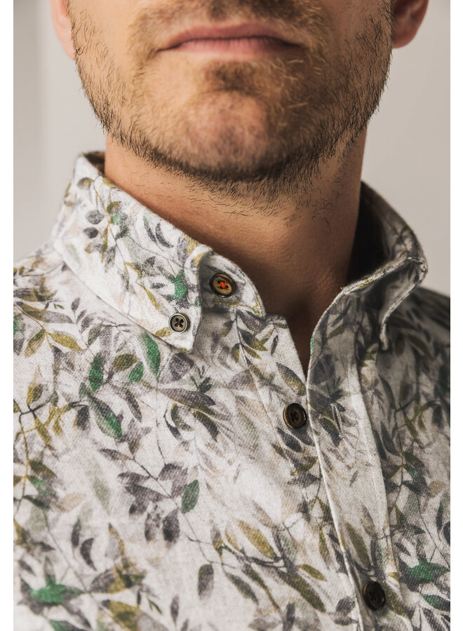 State of Art shirt lange mouw flanel bladprint