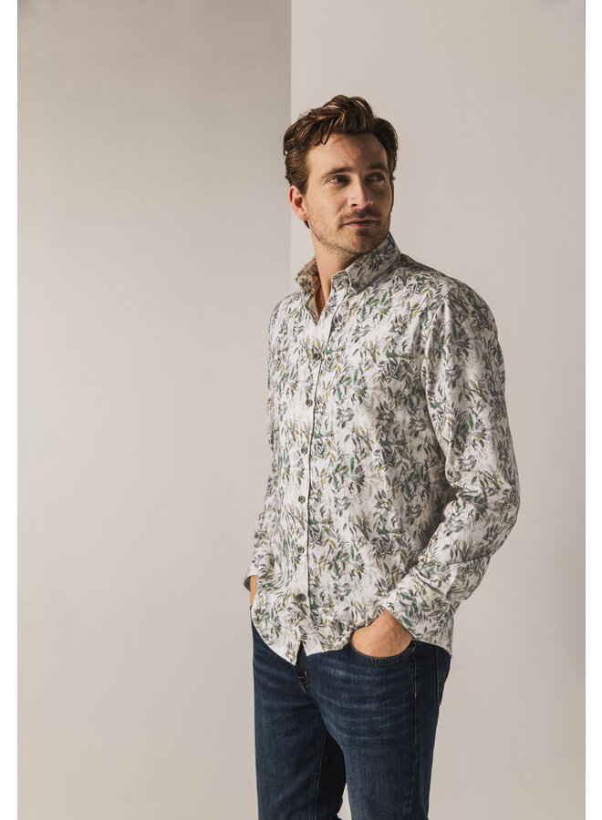 State of Art shirt lange mouw flanel bladprint