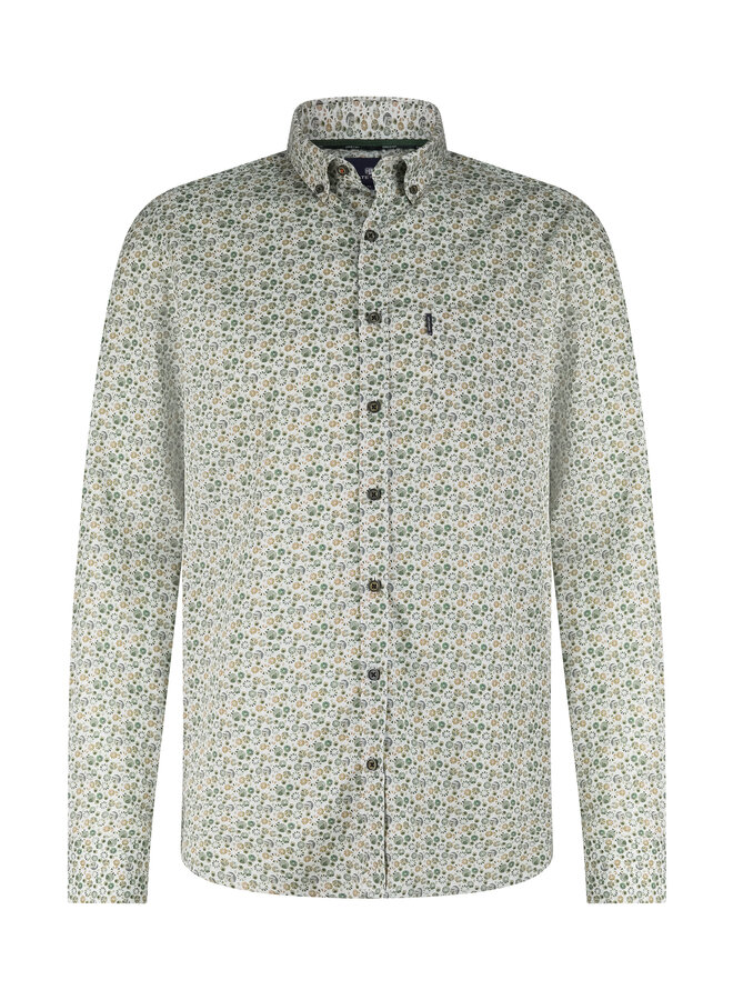 State of Art shirt lange mouw fancy print groen