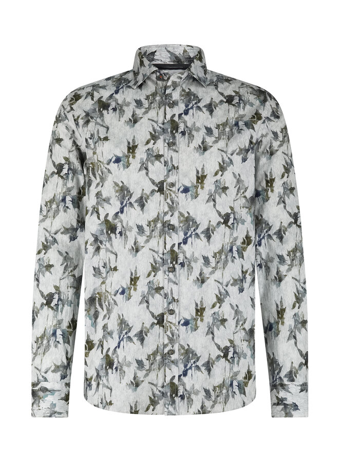 State of Art shirt met lange mouw botanische print