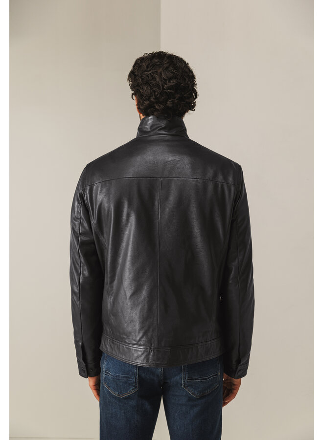 State of Art leren winterjas bruin