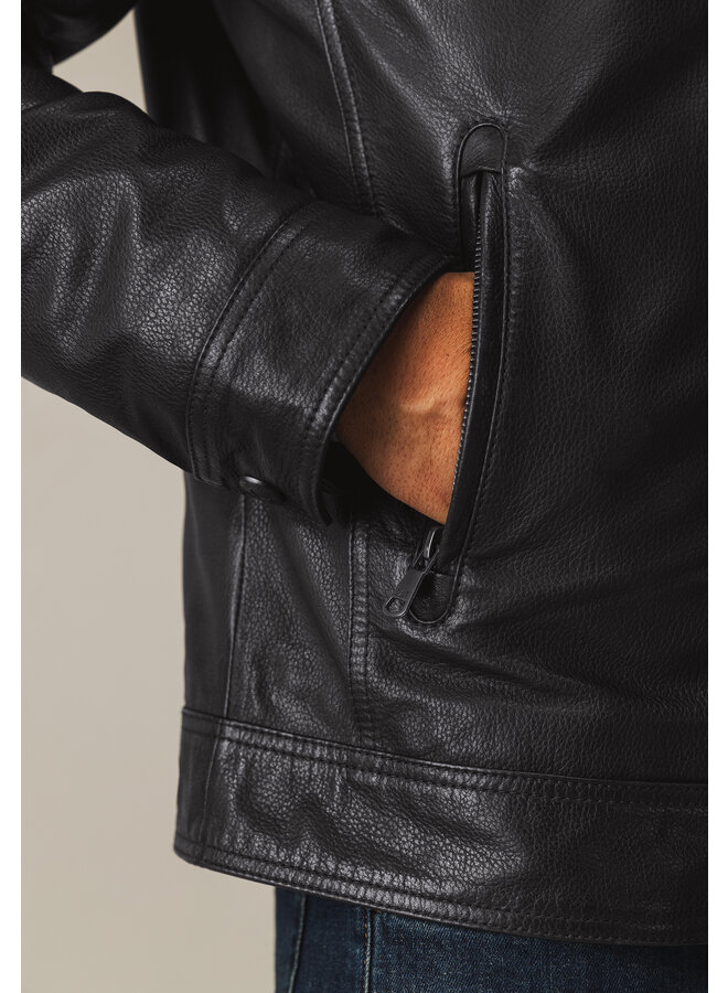 State of Art leren winterjas bruin