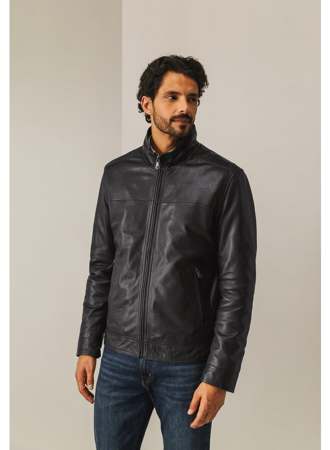 State of Art leren winterjas bruin