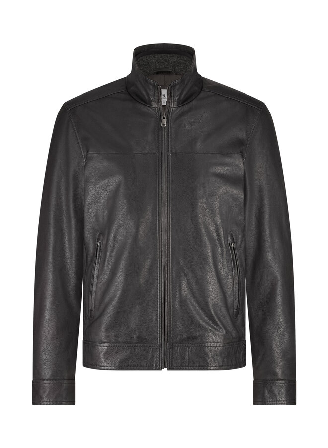 State of Art leren winterjas bruin