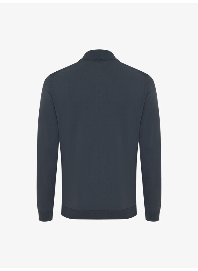 Gentiluomo pullover half zip cooldry petrol