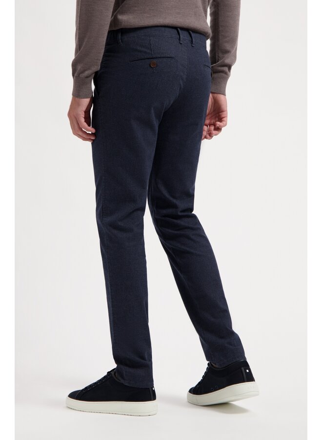 North84 wollook chino structure dark blue Lengte 32