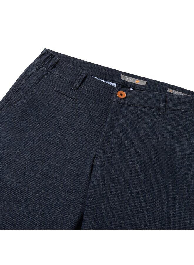 North84 wollook chino structure dark blue Lengte 32