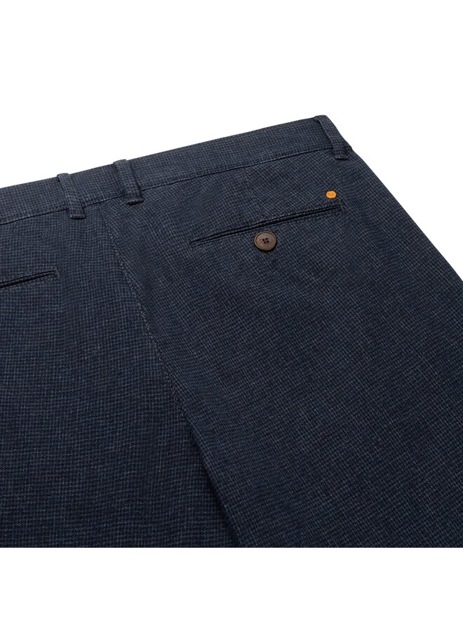 North84 wollook chino structure dark blue Lengte 32