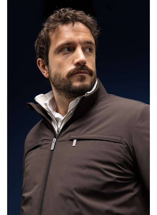 Agiato winterjas Stefano bruin