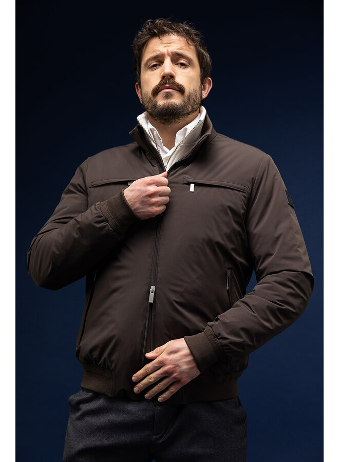 Agiato winterjas Stefano bruin