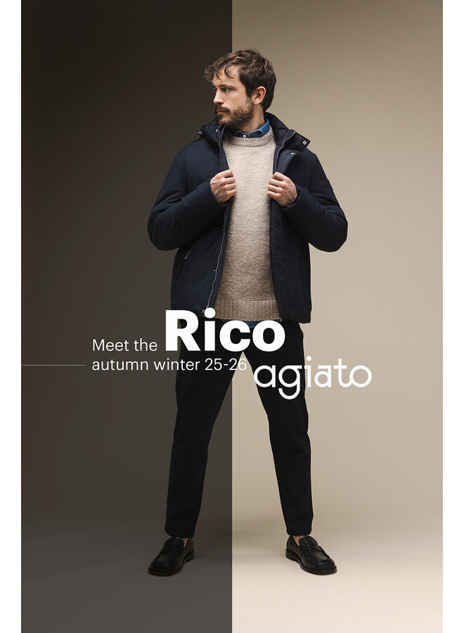 Agiato Rico winterjas dark navy