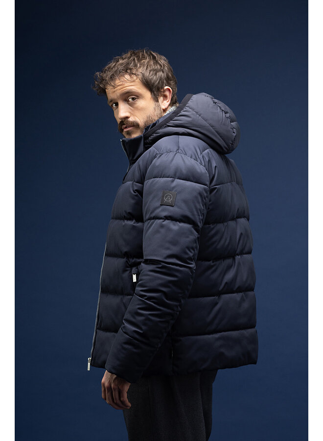 Agiato winterjas Matteo dark navy
