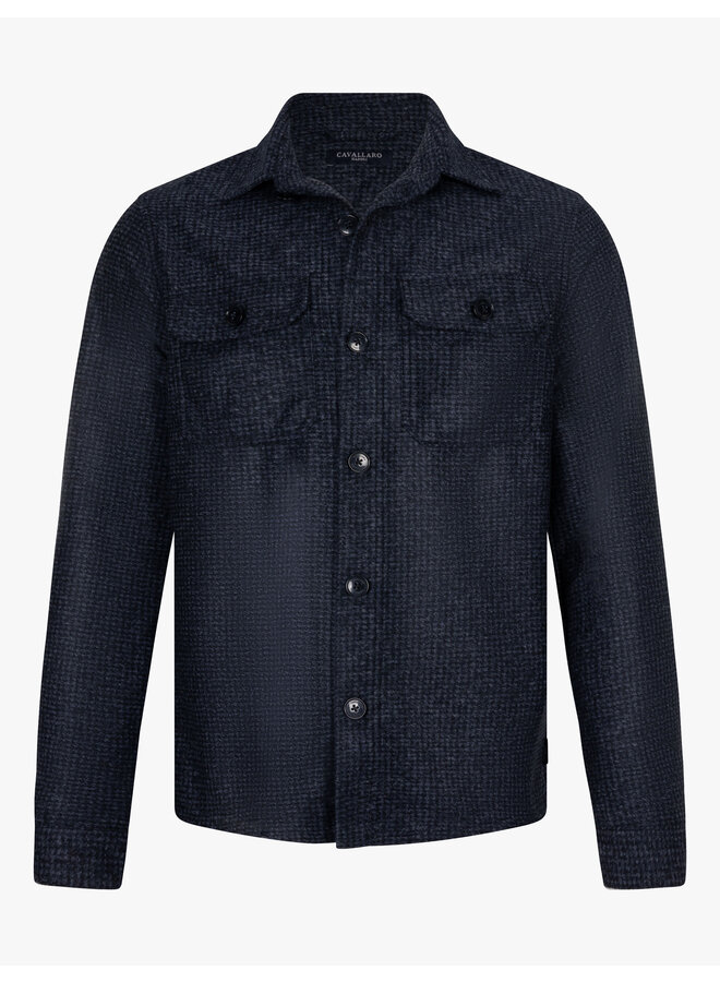 Cavallaro Platinum Elisio overshirt dark blue