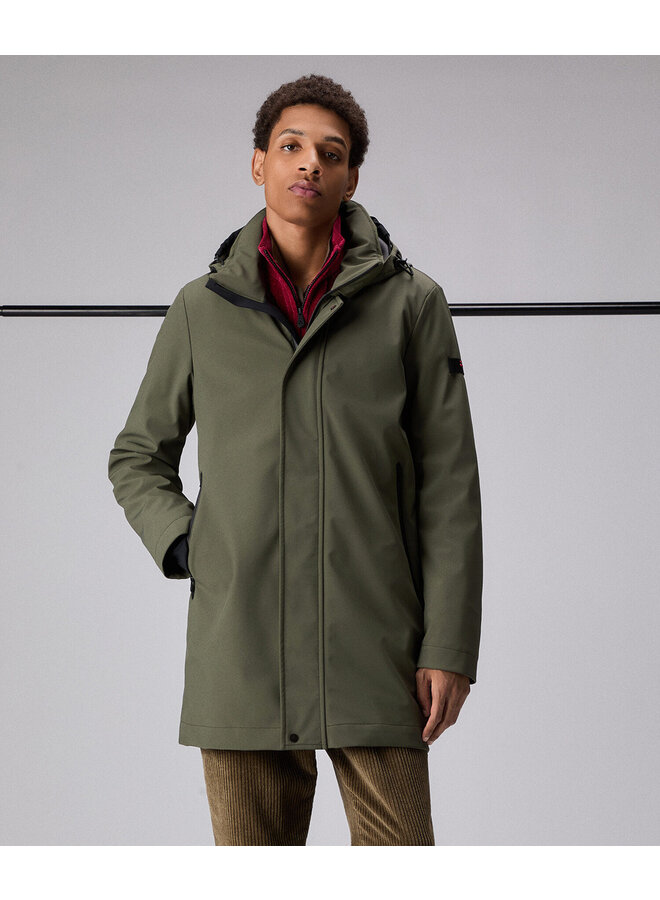 Peuterey Albali trench coat winterjas groen