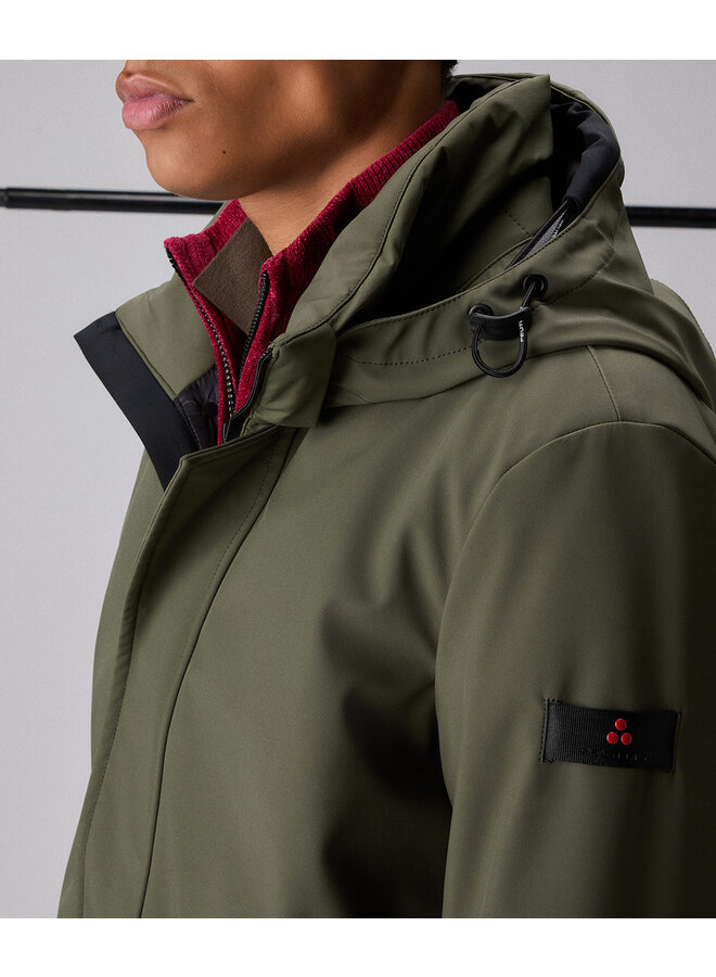 Peuterey Albali trench coat winterjas groen