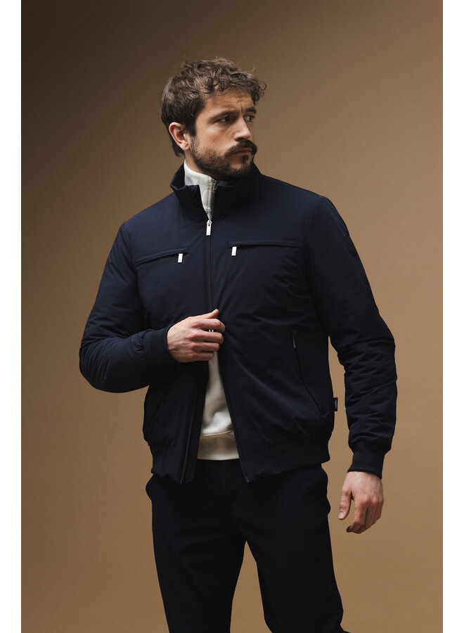 Agiato winterjas Stefano dark navy