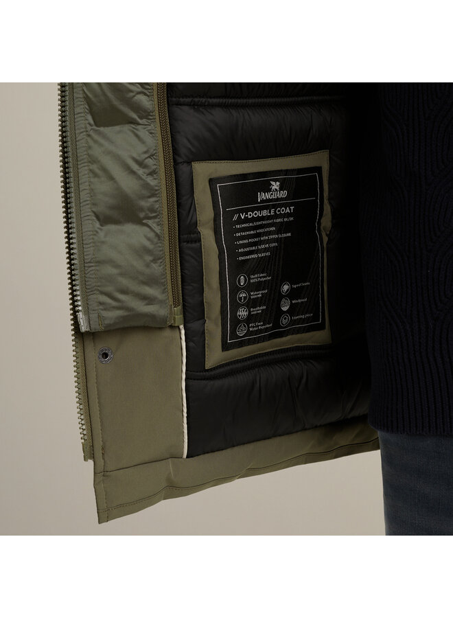 Vanguard winterjas V-Double coat dusty olive