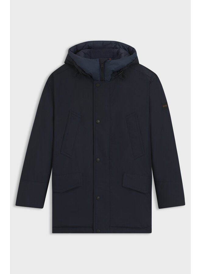 Boss Orange Parka winterjas navy