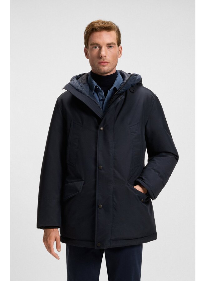 Hugo Boss winterjas Parka navy