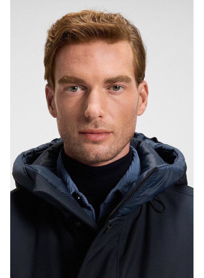 Boss Orange Parka winterjas navy