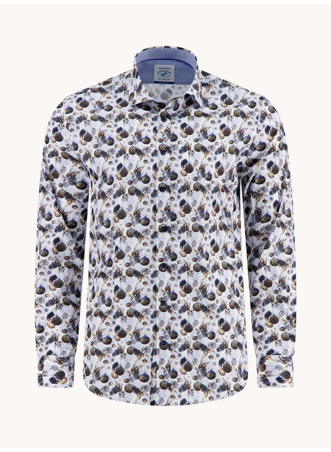 A Fish named Fred shirt lange mouw Frosy Fish wit