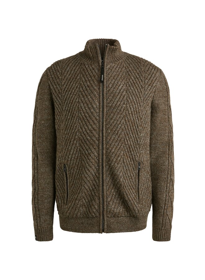 Vanguard vest met rits bruin