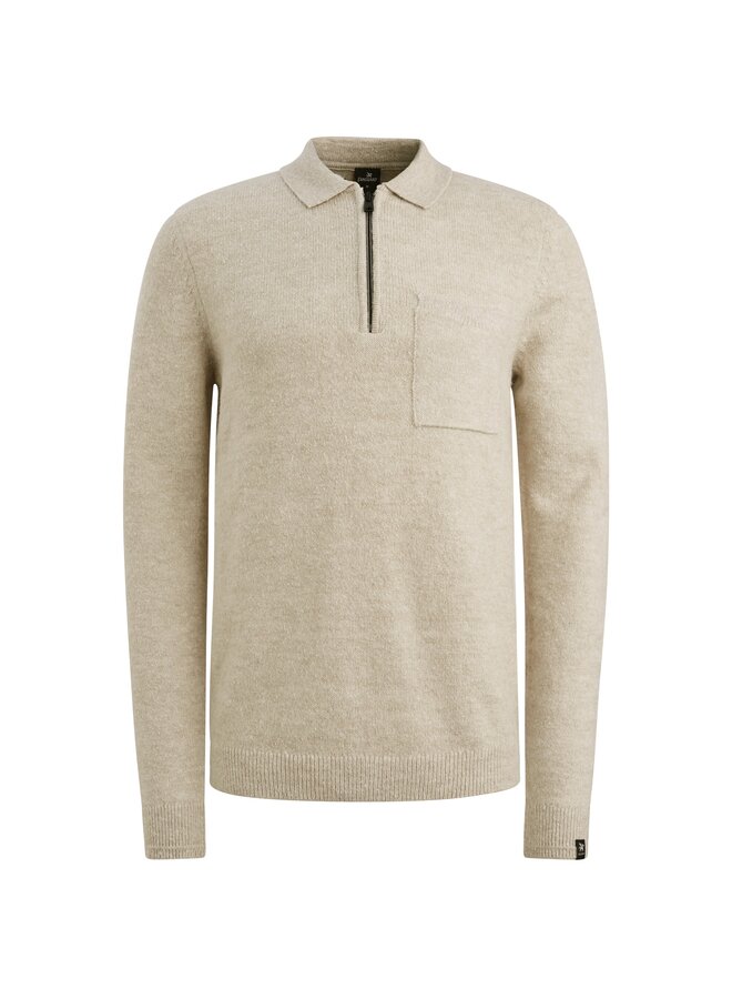 Vanguard pullover met polokraag en rits