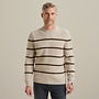 Vanguard ronde hals pullover met streep dessin