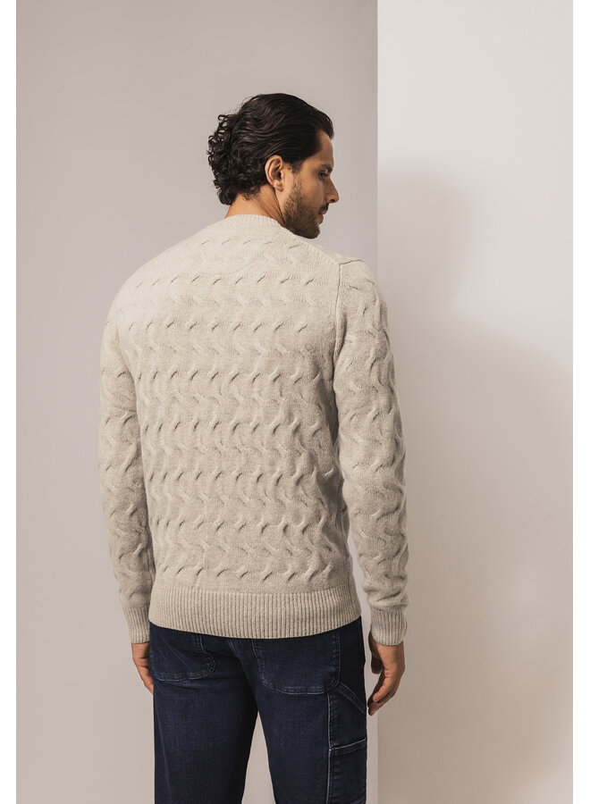 State of Art kabel pullover ronde hals