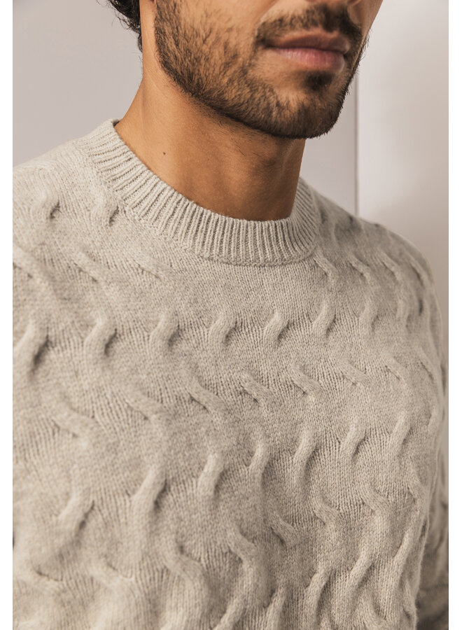 State of Art kabel pullover ronde hals