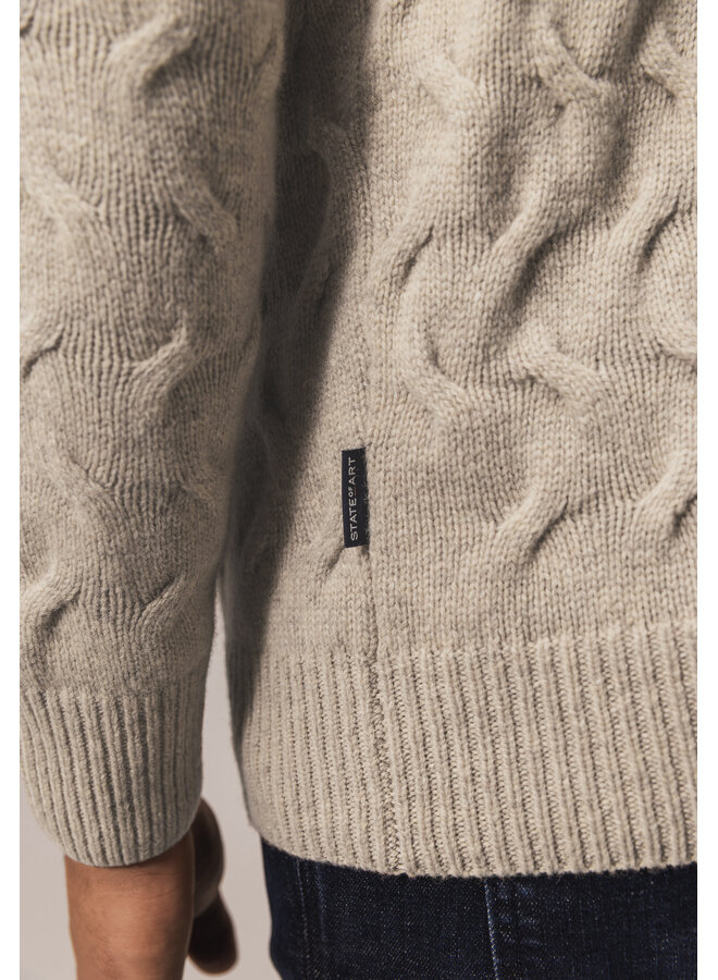 State of Art kabel pullover ronde hals
