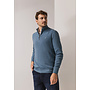 State of Art pullover half zip katoen licht blauw