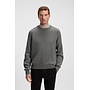 Hugo Boss relaxed fit pullover ronde hals grijs