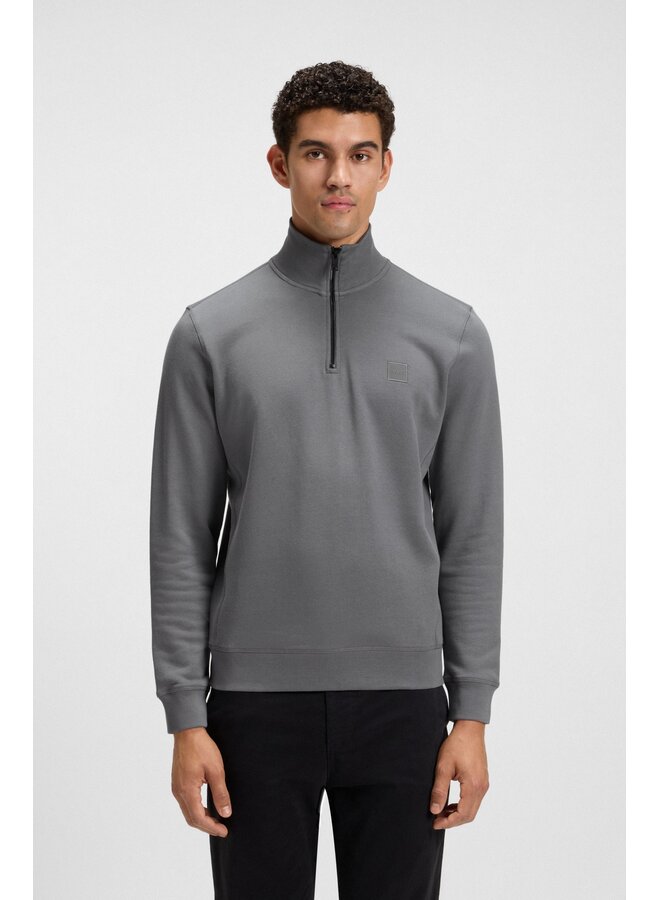Hugo Boss half zip sweater grijs
