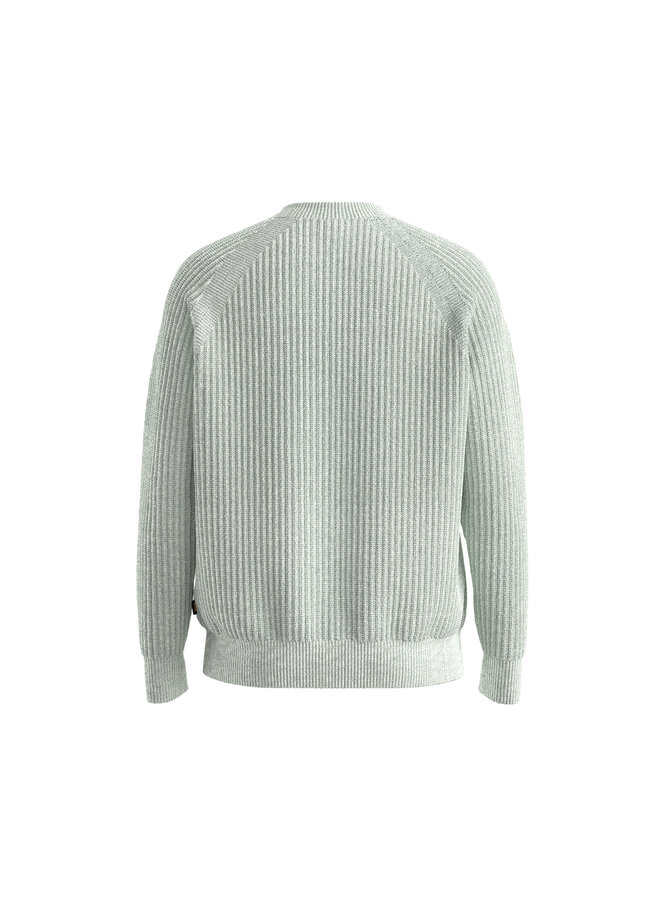 Hugo Boss relaxed fit pullover ronde hals licht groen