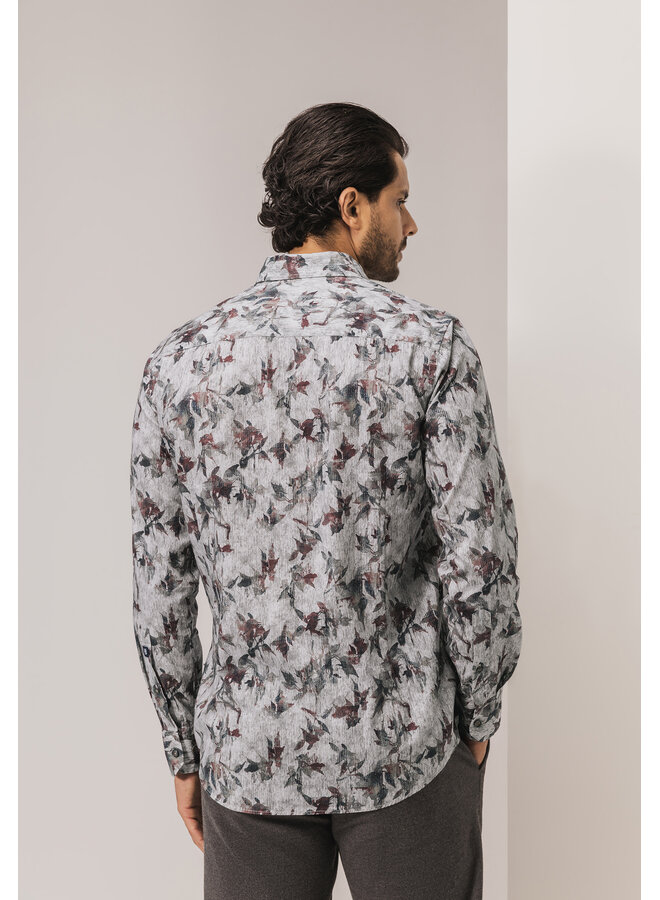 State of Art overhemd lange mouw burgundy