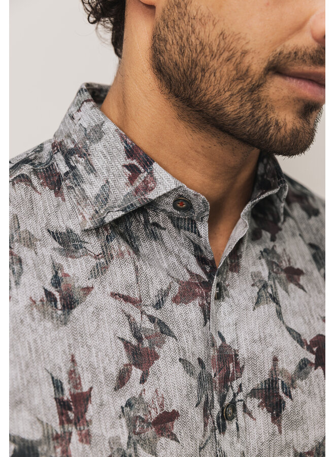 State of Art overhemd lange mouw burgundy