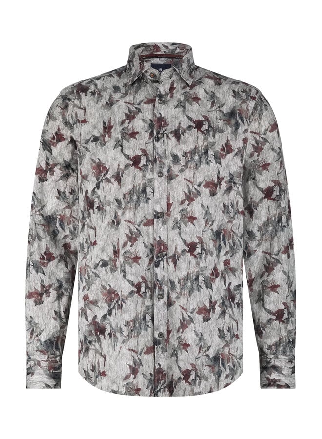 State of Art overhemd lange mouw burgundy