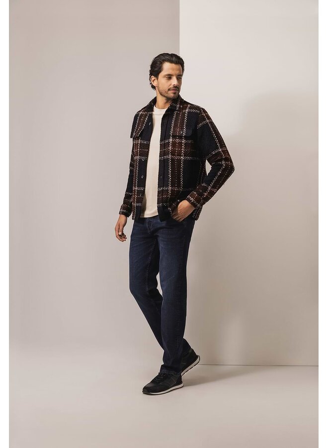 State of Art geruiten overshirt burgundy